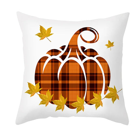 Cushion Cover Autumn Decoration – 45x45 cm Outdoor Farmhouse Throw Pillow for Sofa & Housewarming Gift