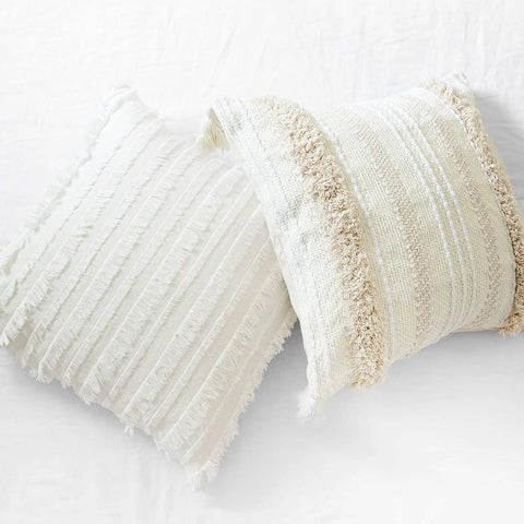 Designer Tassel Cushion Cover – Handwoven Plush 45x45cm Pillowcase for Luxe Interiors & Exclusive Spaces