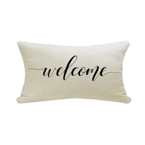 Cushion Cover Autumn Decor – 45x45 cm Farmhouse Throw Pillowcase for Living Room & More