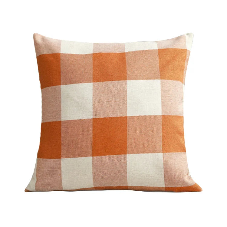 Cushion Cover Autumn Decoration – 45x45 cm Outdoor Farmhouse Throw Pillow for Sofa & Housewarming Gift