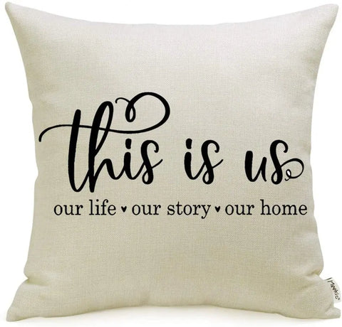 Cushion Cover Autumn Decoration – 45x45 cm Outdoor Farmhouse Throw Pillow for Sofa & Housewarming Gift