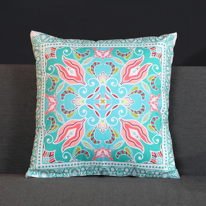 Retro Ethnic Paisley Cushion Cover – 45x45cm Decorative Pillow Case for Home, Car & Office