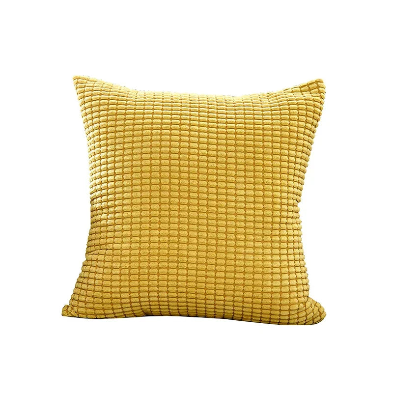 Soft Corduroy Cushion Cover – 45x45 cm Solid Pillow Case for Sofa, Couch & Home Decor