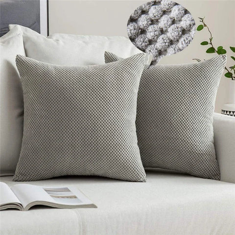 Soft Corduroy Cushion Cover – 45x45 cm Solid Pillow Case for Sofa, Couch & Home Decor