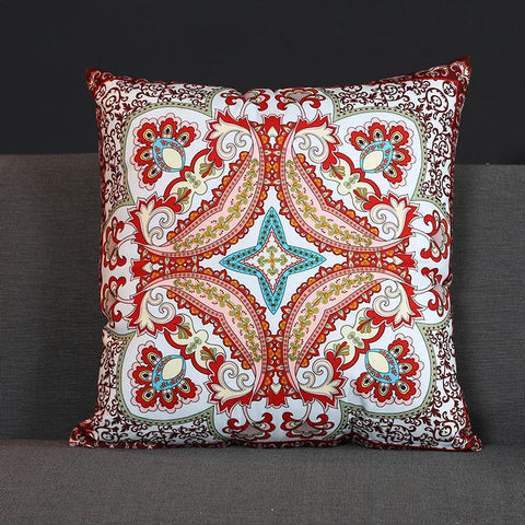 Retro Ethnic Paisley Cushion Cover – 45x45cm Decorative Pillow Case for Home, Car & Office