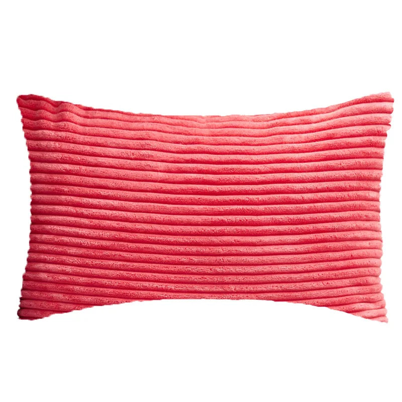 Soft Velvet Corduroy Pillow Cover – 30x50 cm Decorative Couch & Sofa Cushion for Home Decor