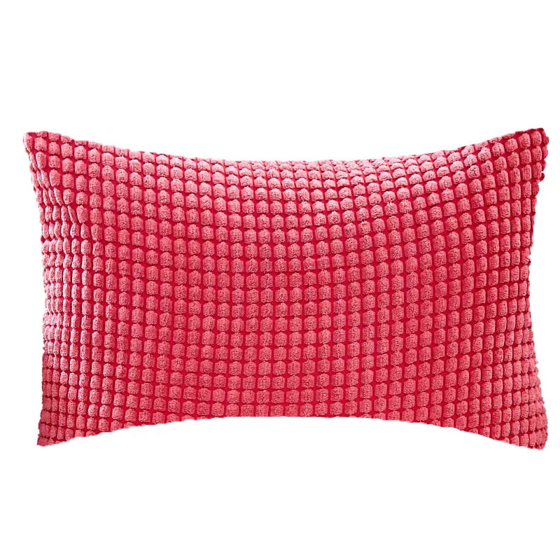 Soft Velvet Corduroy Pillow Cover – 30x50 cm Decorative Couch & Sofa Cushion for Home Decor